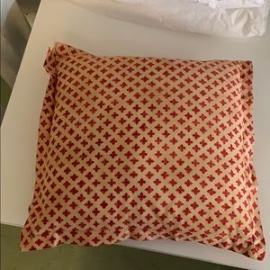 Yellow and Red decorative pillow set